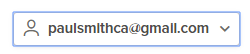 Username in the top menu bar