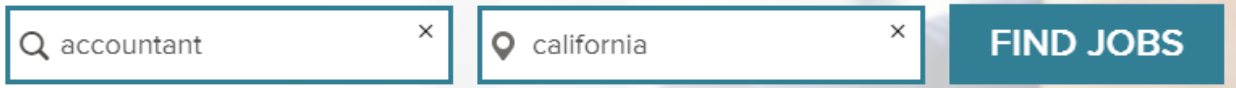 Job search form